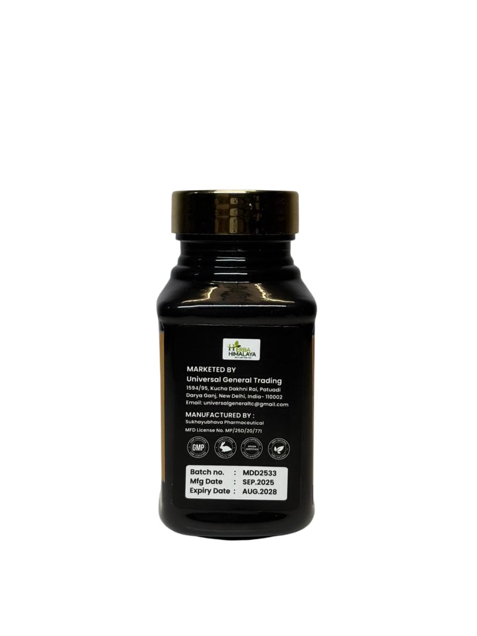 Herba Himalaya Shilajit Gold Capsules – Pure Himalayan Strength, Energy & Stamina Booster | Immunity & Wellness Support- 60 Capsules