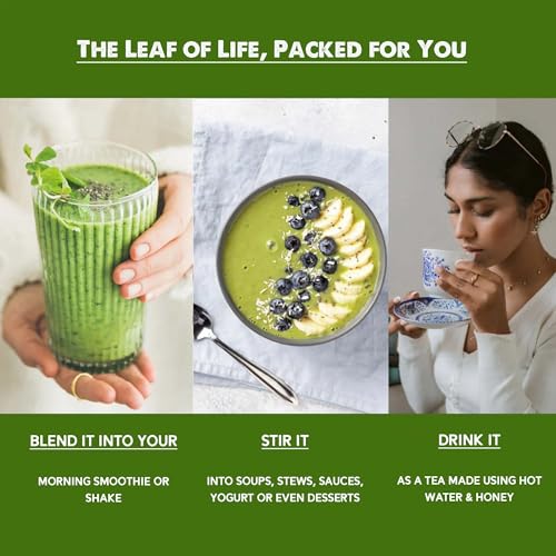 Moringa Leaf Powder | Drumstick Leaf Powder | Natural Multi-Vitamin Moringa Powder Good for Weight Loss, Energy, Hair & Skin- (250 gm)|B0F9H5XFWM