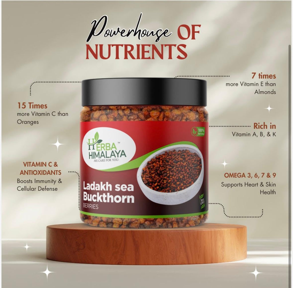 Herba Himalaya Sourced from Ladakh Pure Sea Buckthorn Berry