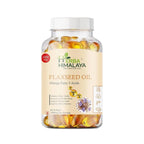 Herba Himalaya Flaxseed Oil Capsules 60 Capsules 60 Capsules | Omega 3-6-9 for Heart, Skin, Joints & Brain Health | Cold-Pressed, Plant-Based Supplement for Men & Women