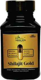 Herba Himalaya Shilajit Gold Capsules – Pure Himalayan Strength, Energy & Stamina Booster | Immunity & Wellness Support- 60 Capsules
