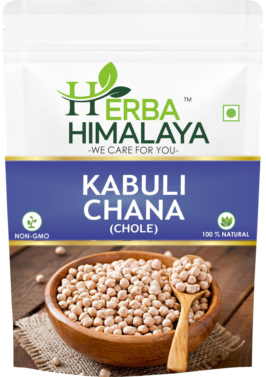 Herba Himalaya Unpolished Kabuli Chana (Chhole) Naturally Rich in Protein