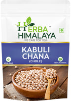 Herba Himalaya Unpolished Kabuli Chana (Chhole) Naturally Rich in Protein