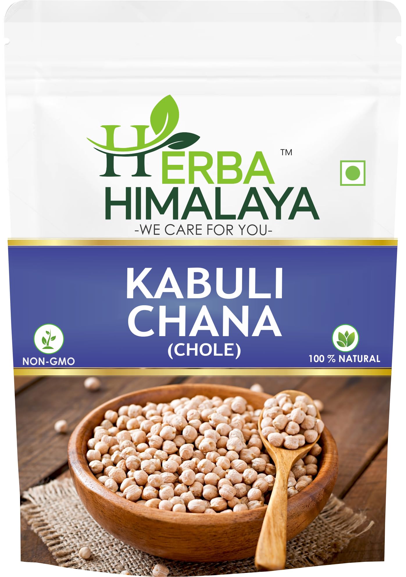 Herba Himalaya Unpolished Kabuli Chana (Chhole) Naturally Rich in Protein