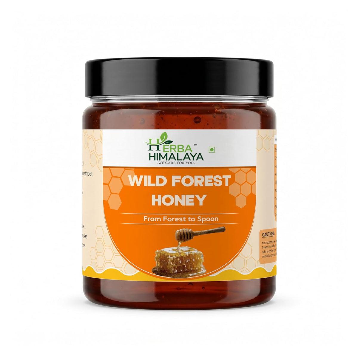 Herba Himalaya Raw Organic Honey | 100% Pure & Lab-Tested | Unprocessed & Unpasteurized | No Added Sugar