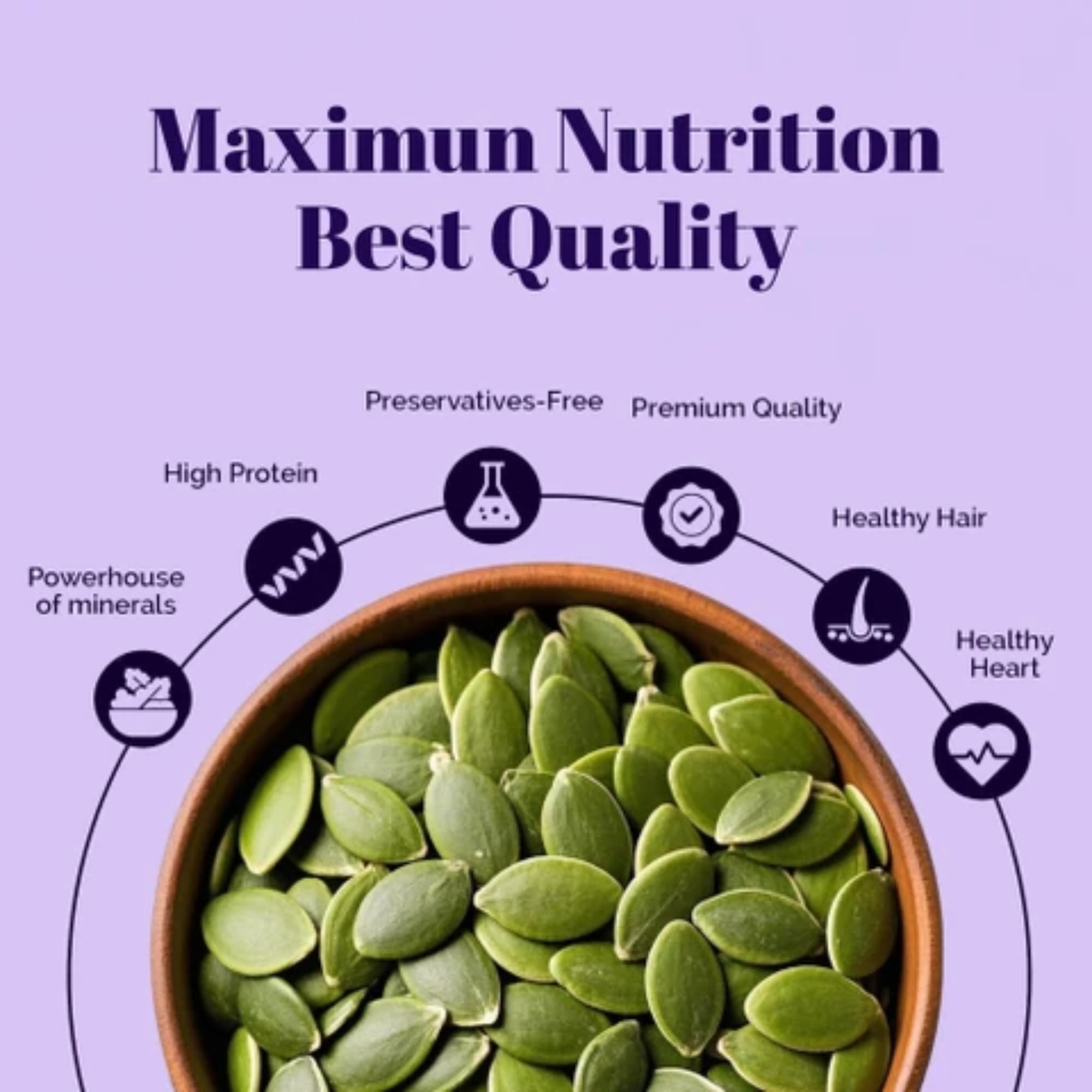 Herba Himalaya Raw Pumpkin Seed, Immunity Booster,Protein Rich Seeds and Fiber Rich Superfood