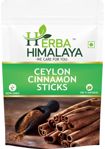 Herba Himalaya Ceylon Cinnamon Sticks Original | True Sri Lankan Dalchini Cinnamon Stick | World's Finest Ceylon Cinnamon Quills | Helps with Weight Loss