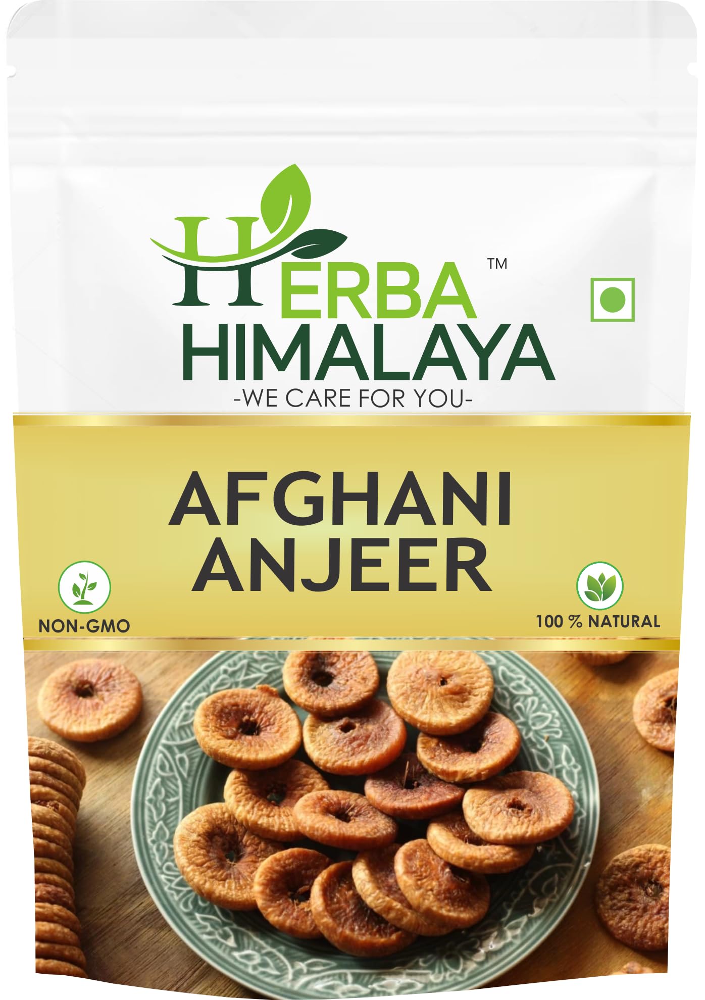 Herba Himalaya Jumbo Size Dried Afghani Anjeer | Figs | Dry Fruits | Nuts