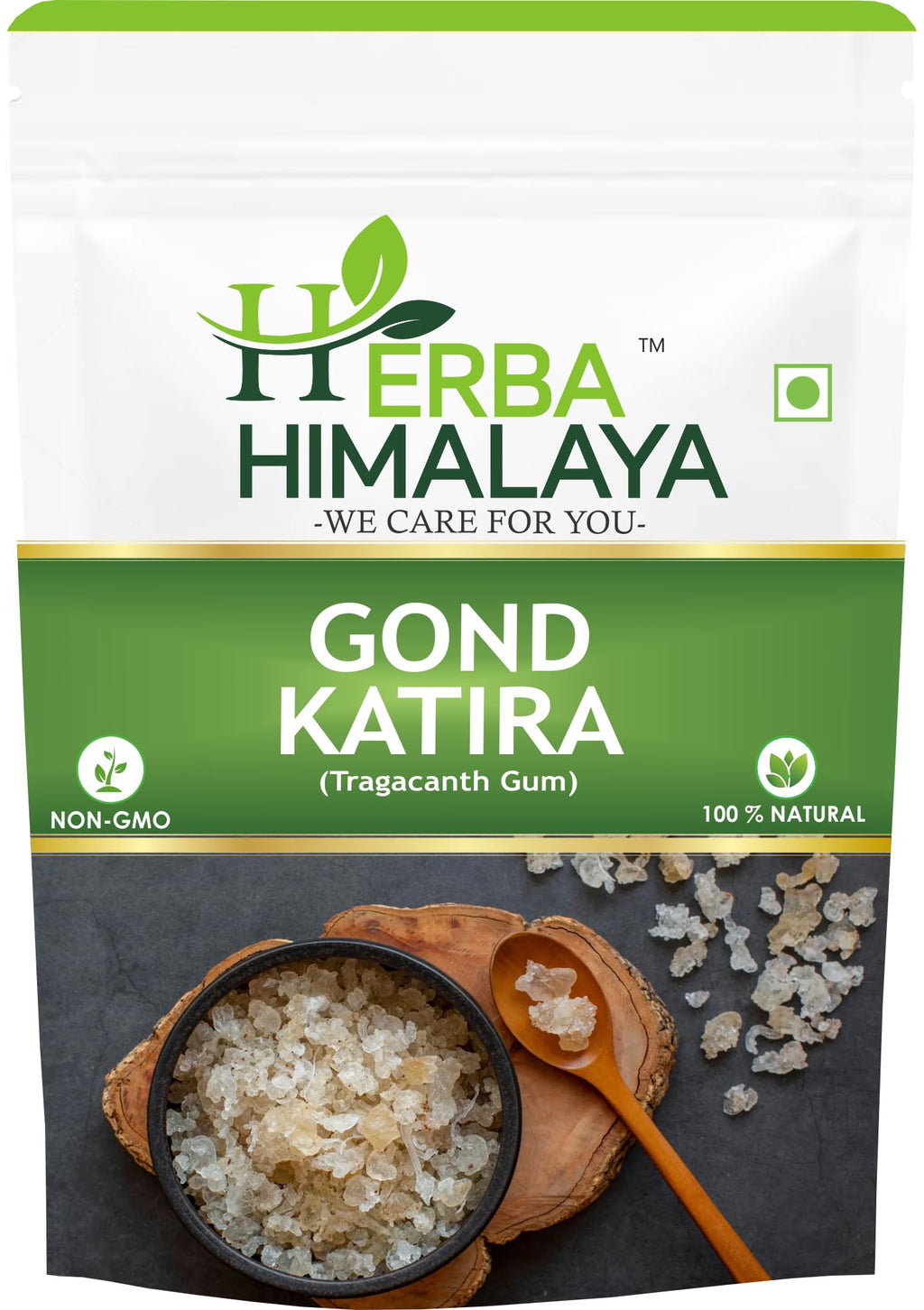 Herba Himalaya Gond Katira Pure - 100% Natural Superfood Edible Gum | Cooling Properties