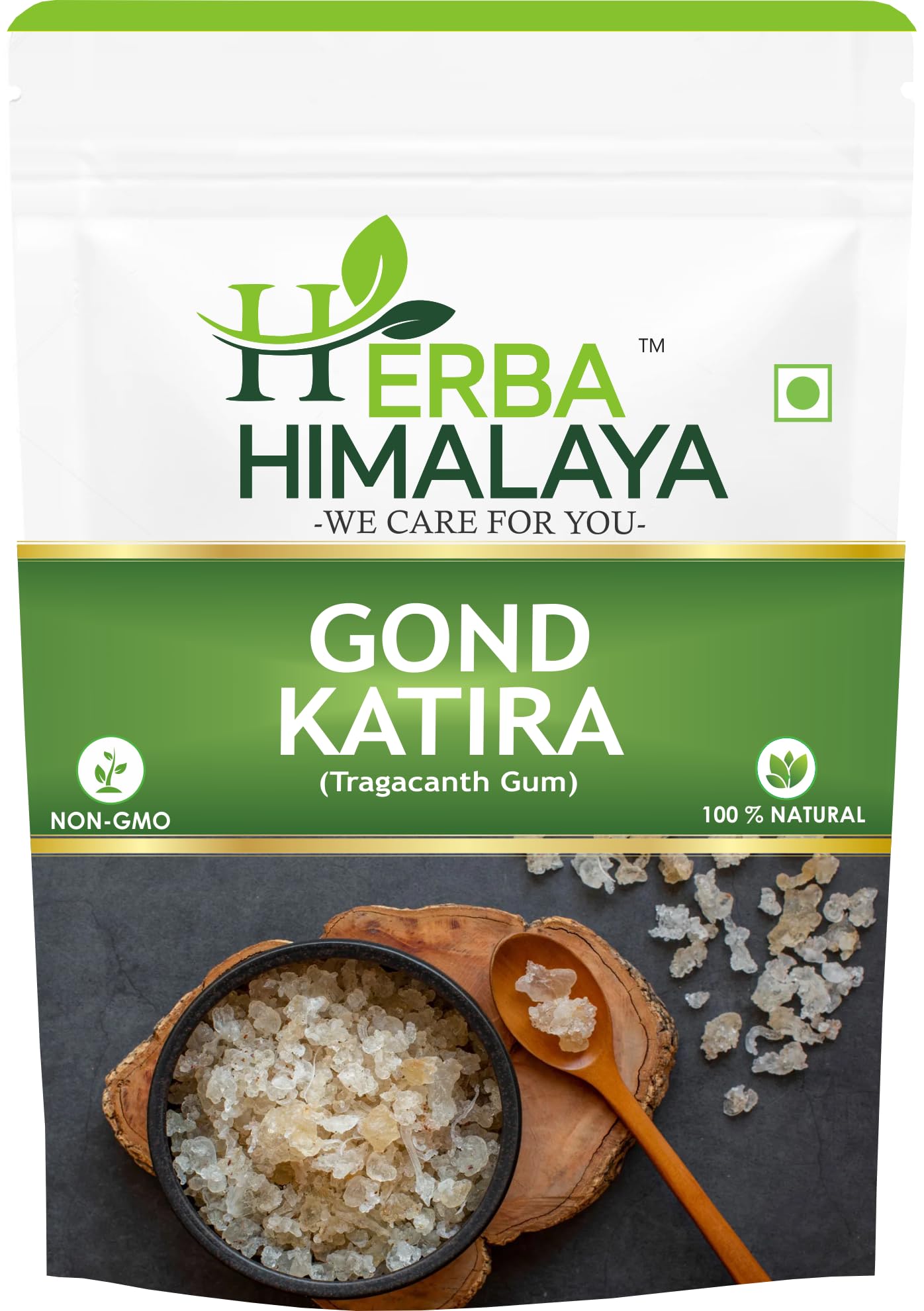 Herba Himalaya Gond Katira Pure - 100% Natural Superfood Edible Gum | Cooling Properties