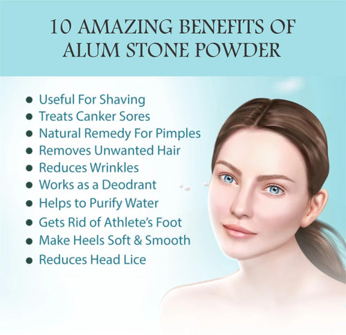 Herba Himalaya Pure Alum Stone Powder For Face, Skin, Shaving, Teeth, Water Purification | Fitkari Powder