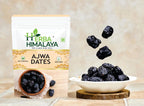 Herba Himalaya Dried Ajwa Dates Pure Saudi - Original Ajwa Dates (Khajoor/Khajur) of Madina, Khajur Rich In Iron, Fibre & Vitamins
