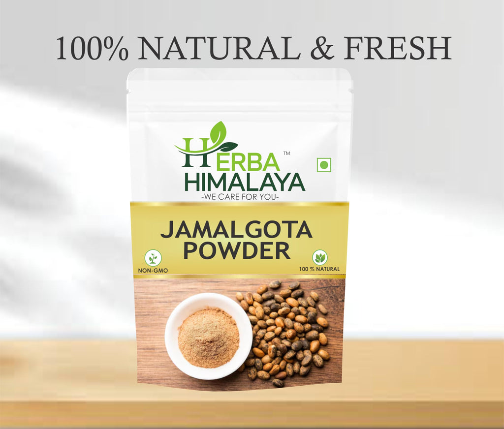 Herba Himalaya Jamalgota Hair Growth Powder – 100% Natural Thicker Hair | Hair Growth | Controls Hair Fall Powder