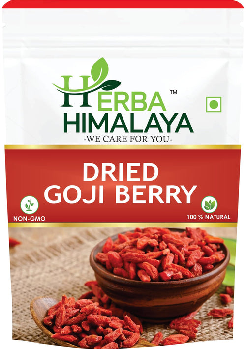 Herba Himalaya Pure Dried Goji Berries | Superfood Rich in Antioxidants | Immunity Booster | Superfood for Snacking, Smoothies