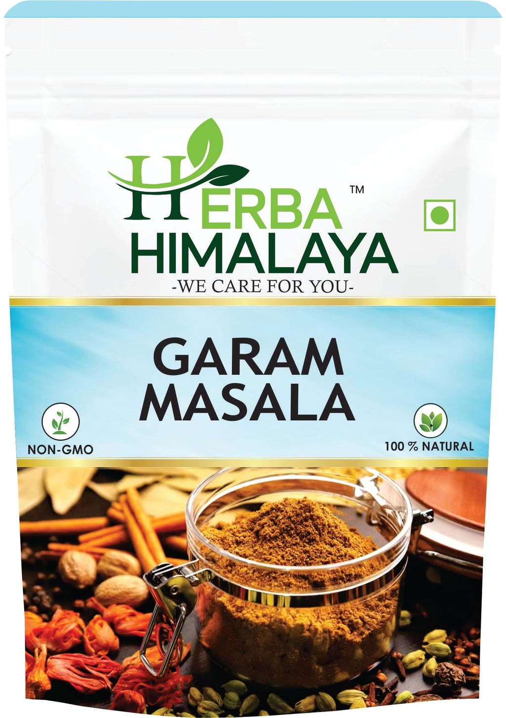 Herba Himalaya Garam Masala Aromatic Spices Blend, Perfect for Curries, Gravies and Tandoori dishes (100 gm)