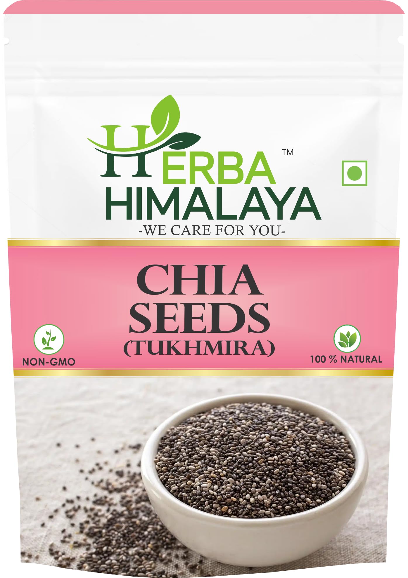 Herba Himalaya Chia Seed | Seeds for Weight Management | Rich in Calcium, Protein & Fiber, Omega 3 and Antioxidant |