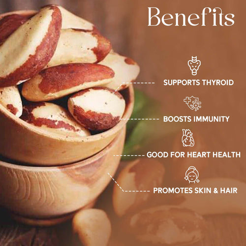 Herba Himalaya Brazilian Nuts | Premium Superfood Crunchy | Rich in Selenium Perfect for Smoothies ,Baking ,Healthy Recipes