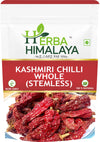 Herba Himalaya Organic Pure Kashmiri Red Chilli Sabut Stemless, Rich in Antioxidants