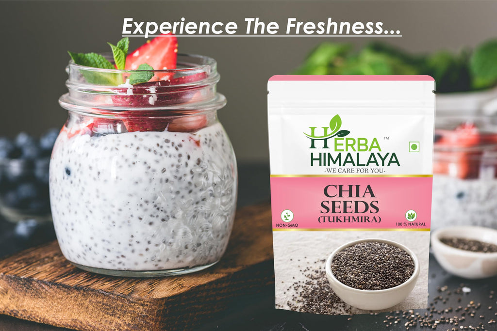 Herba Himalaya Chia Seed | Seeds for Weight Management | Rich in Calcium, Protein & Fiber, Omega 3 and Antioxidant |
