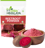 Herba Himalaya Organic Beetroot Powder For Face, Skin & Hair | Anti-Aging & Glowing Face | Rich In Antioxidants | Lip Care |