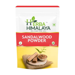 Herbal Himalaya Sandalwood Powder for Face 50gm Natural & Herbal Skin Brightening, Tan Removal, Acne & Pimple, Anti-Aging, Oil Control, Smooth, Soft & Glowing Complexion