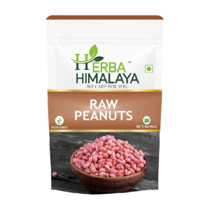 Herba Himalaya Raw Peanuts | Premium Moongfali | Raw Peanuts, Pink (1 kg)