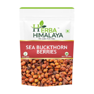 Herba Himalaya SEA BUCKTHORN BERRY Sourced from Valley Himachal | Rich In Omega 3, 6, 7, 9, Vitamin C & E | Immunity & Skin Support (50 gm)